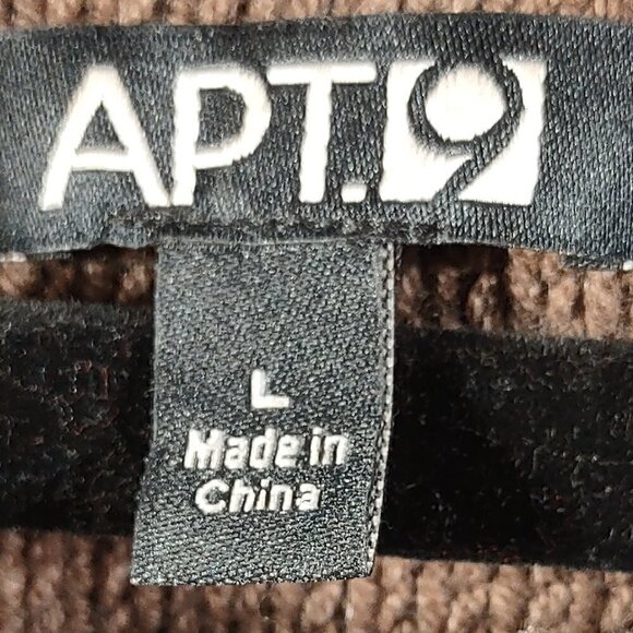 Apt. 9 Women's Cotton Blend Brown Turtleneck Sweater Size Large - Picture 7 of 9